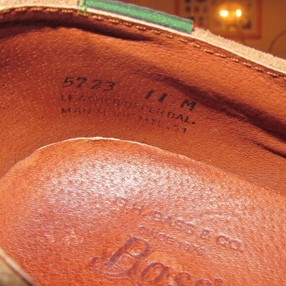 G.H. Bass & Co Exeter Tan Suede Leather (5723) Shoes Men's Size 11 Made in USA - Picture 12 of 12
